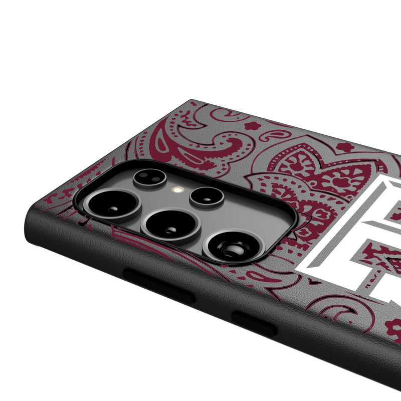 Texas A&M University Aggies Paisley Galaxy MagSafe Compatible Phone Case Detail.Jpg