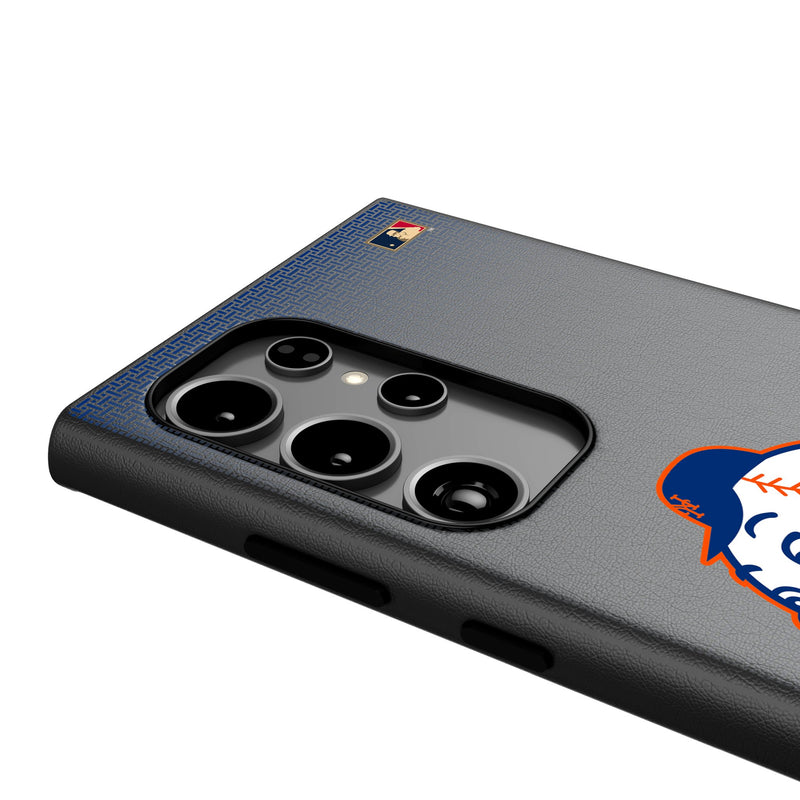 New York Mets 2014 - Cooperstown Collection Linen Galaxy MagSafe Compatible Phone Case Detail.Jpg