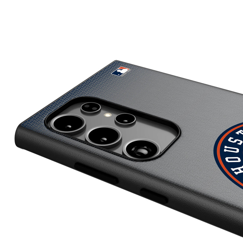 Houston Astros Linen Galaxy MagSafe Compatible Phone Case Detail.Jpg