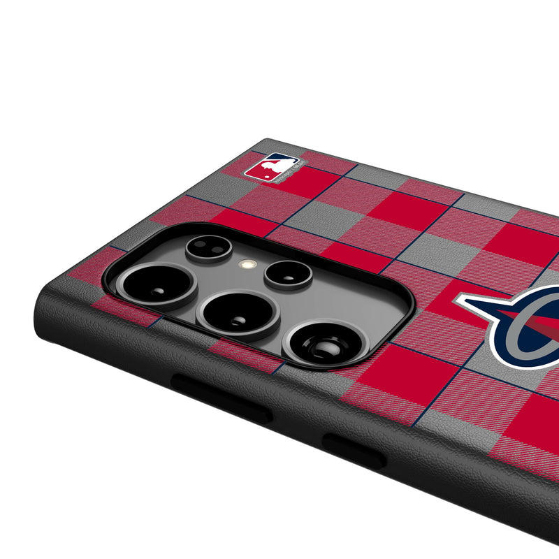 Los Angeles Angels Plaid Galaxy MagSafe Compatible Phone Case Detail.Jpg