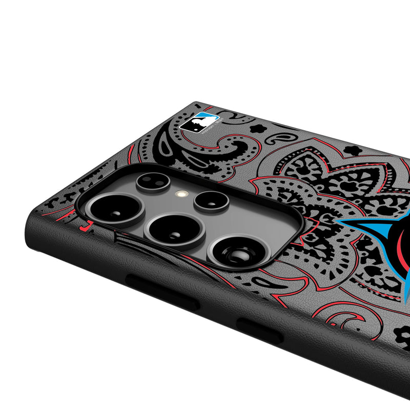 Miami Marlins Paisley Galaxy MagSafe Compatible Phone Case Detail.Jpg