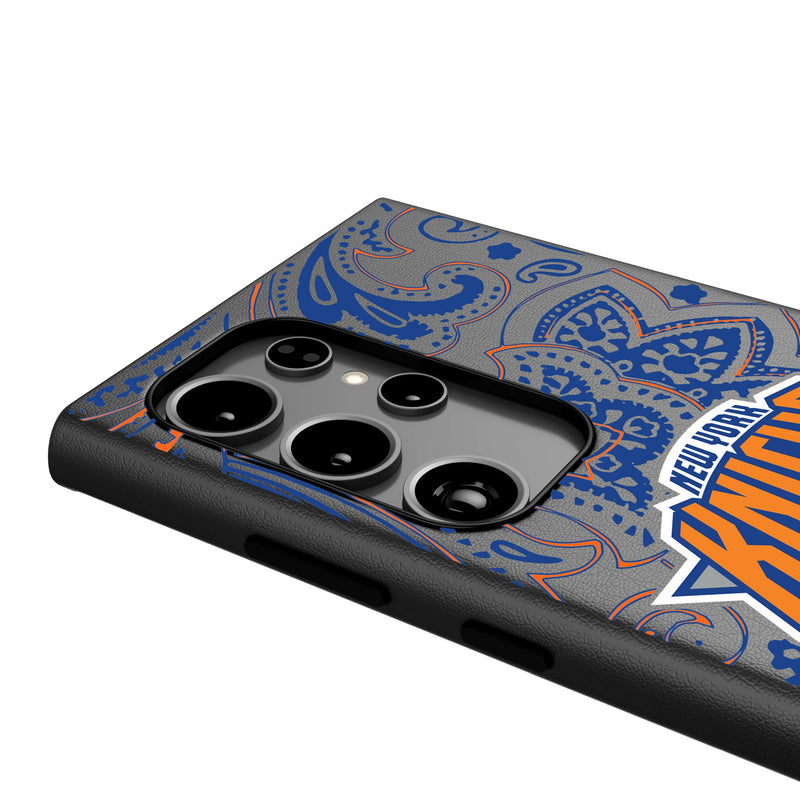 New York Knicks Paisley Galaxy MagSafe Compatible Phone Case Detail.Jpg