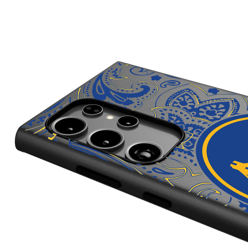 Golden State Warriors Paisley Galaxy MagSafe Compatible Phone Case Detail.Jpg