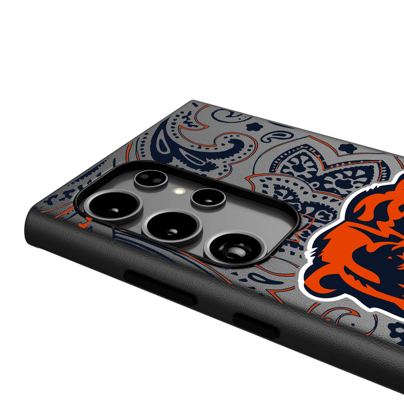 Chicago Bears Paisley Galaxy MagSafe Compatible Phone Case Detail.Jpg