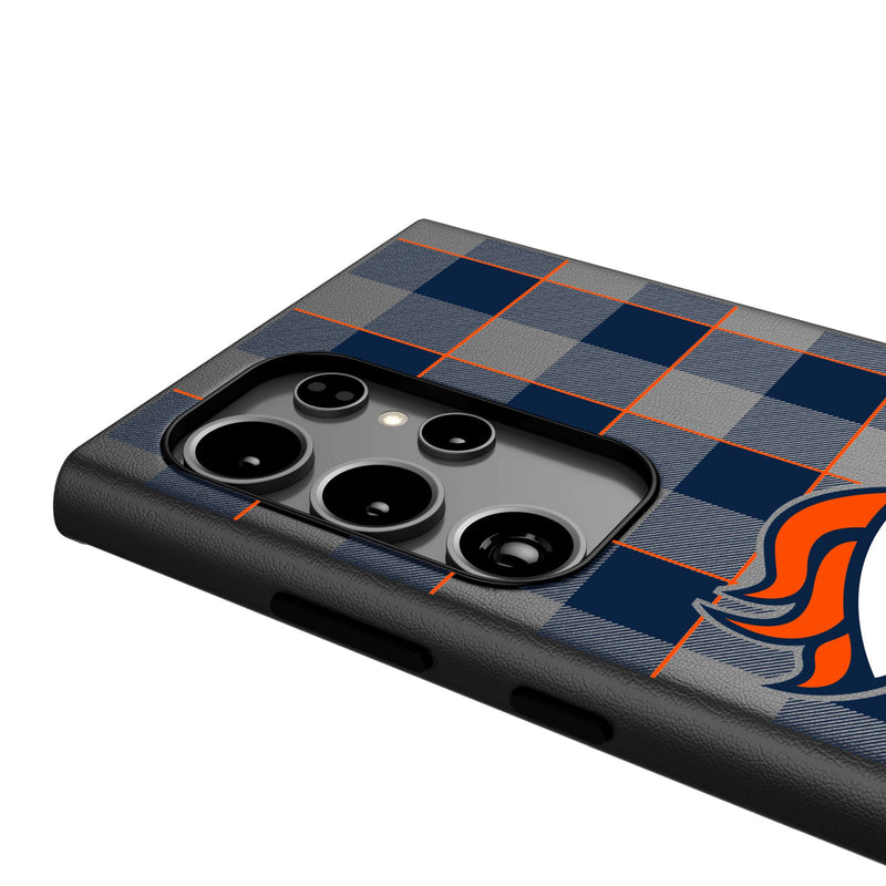 Denver Broncos Plaid Galaxy MagSafe Compatible Phone Case Detail.Jpg