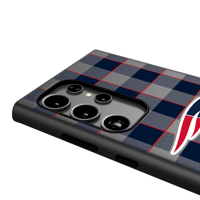 New England Patriots Plaid Galaxy MagSafe Compatible Phone Case Detail.Jpg