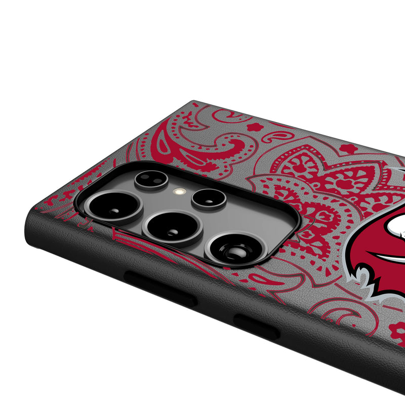 Tampa Bay Buccaneers Paisley Galaxy MagSafe Compatible Phone Case Detail.Jpg