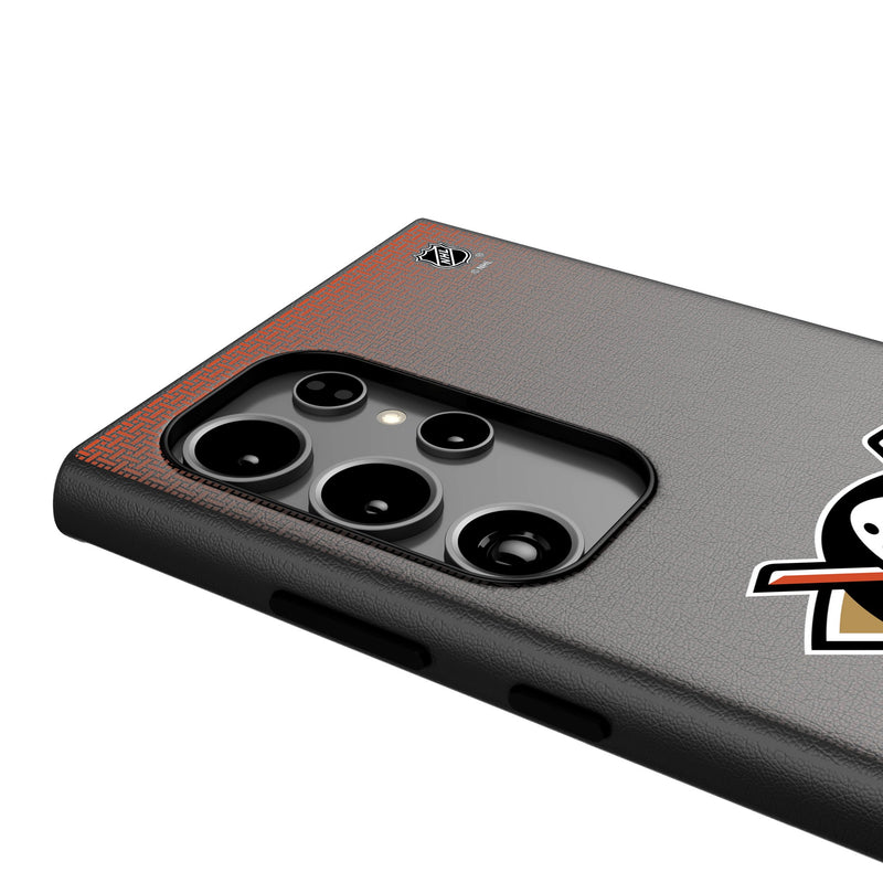 Anaheim Ducks Linen Galaxy MagSafe Compatible Phone Case Detail.Jpg