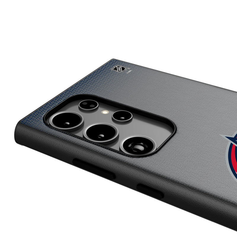 Columbus Blue Jackets Linen Galaxy MagSafe Compatible Phone Case Detail.Jpg