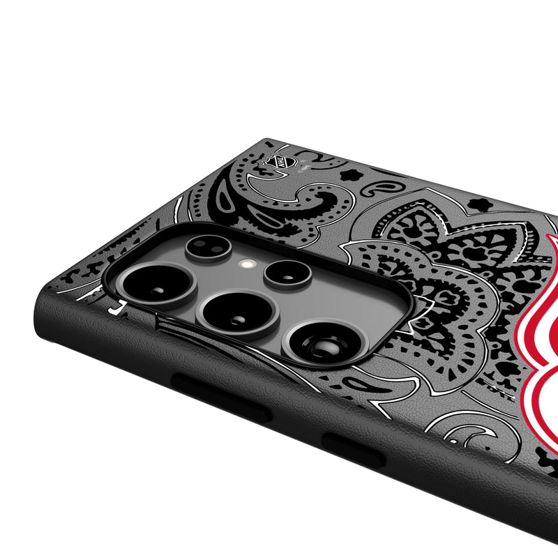 Detroit Red Wings Paisley Galaxy MagSafe Compatible Phone Case Detail.Jpg