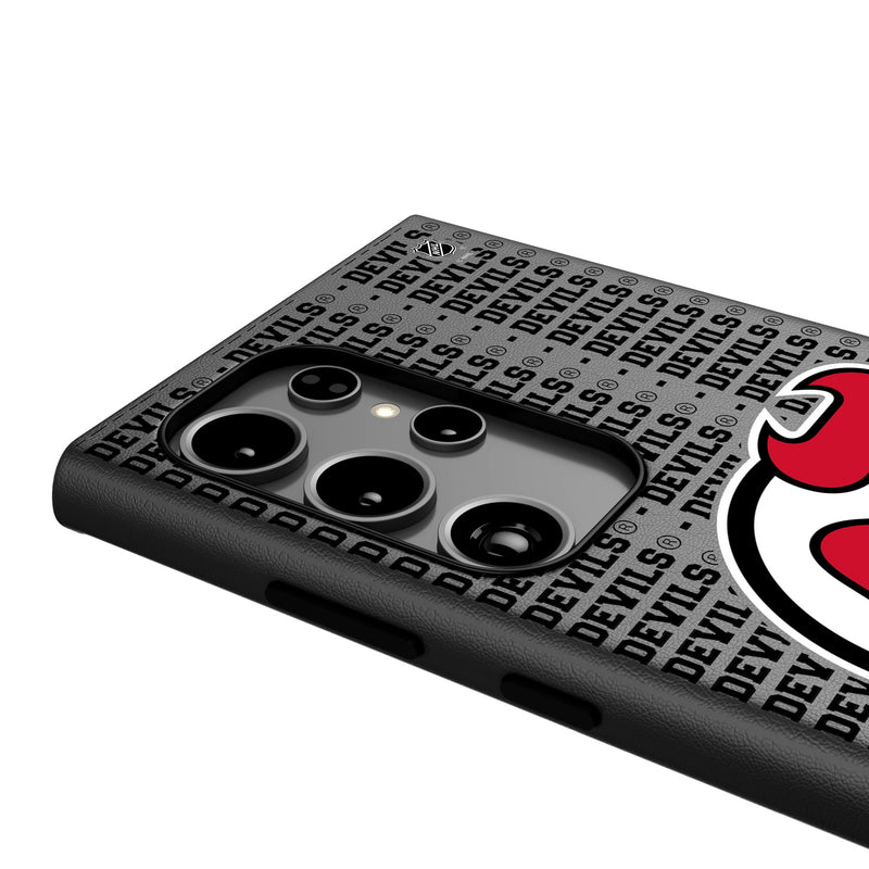 New Jersey Devils Text Backdrop Galaxy MagSafe Compatible Phone Case Detail.Jpg