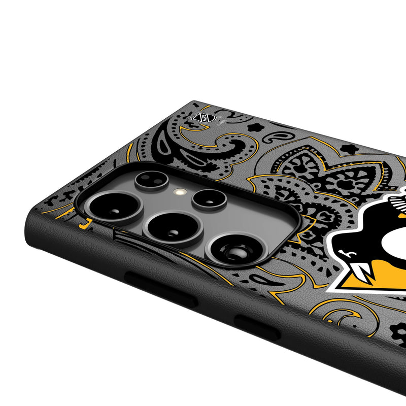 Pittsburgh Penguins Paisley Galaxy MagSafe Compatible Phone Case Detail.Jpg