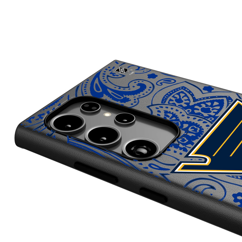 St. Louis Blues Paisley Galaxy MagSafe Compatible Phone Case Detail.Jpg