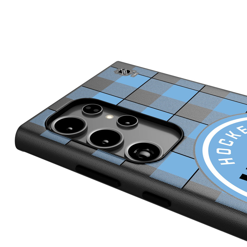 Utah Hockey Club Plaid Galaxy MagSafe Compatible Phone Case Detail.Jpg