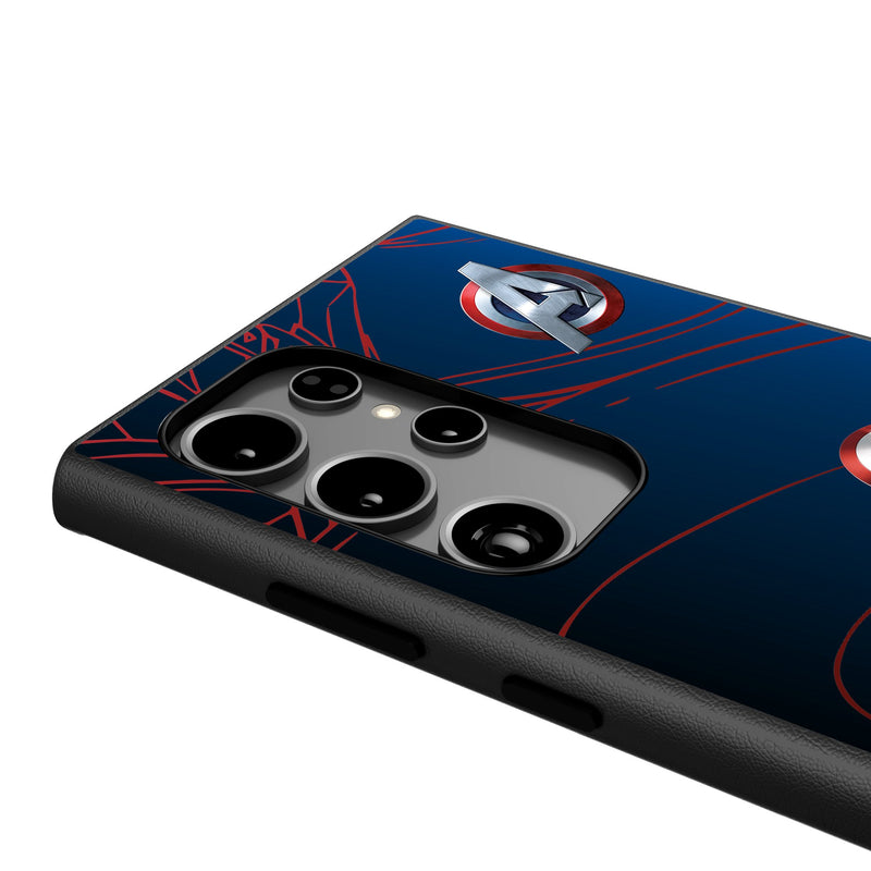 Marvel Avengers Captain America MechLine Galaxy MagSafe Compatible Phone Case Detail.Jpg