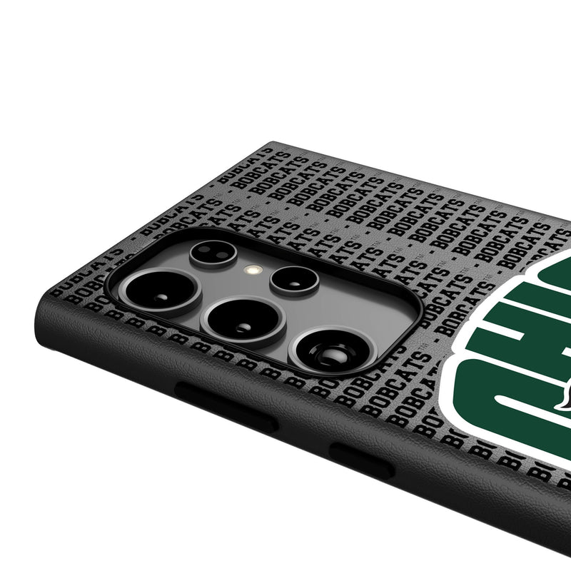 Ohio University Bobcats Text Backdrop Galaxy MagSafe Compatible Phone Case Detail.Jpg