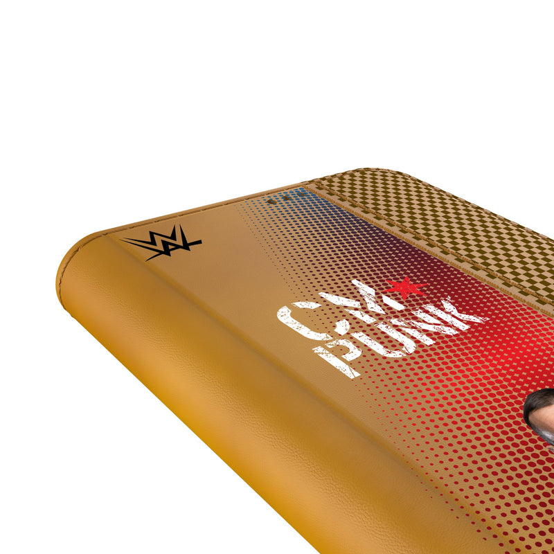 CM Punk Superstar Galaxy Folio Phone Case Detail.Jpg