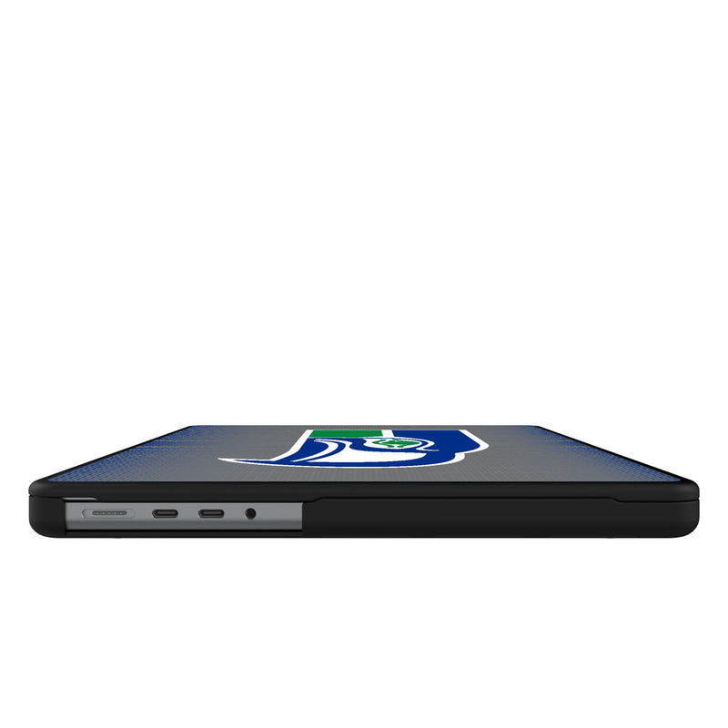 Seattle Seahawks Historic Collection Linen MacBook Laptop Case Side.Jpg