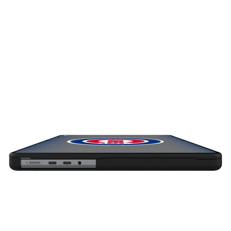 Chicago Cubs Linen MacBook Laptop Case Side.Jpg