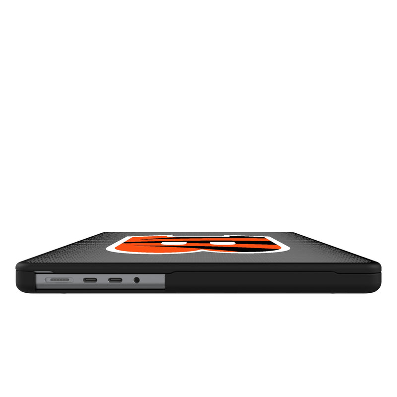 Cincinnati Bengals Linen MacBook Laptop Case Side.Jpg