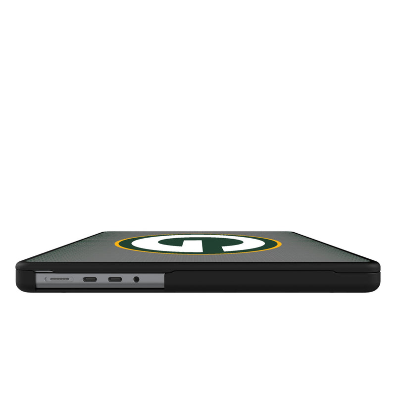 Green Bay Packers Linen MacBook Laptop Case Side.Jpg