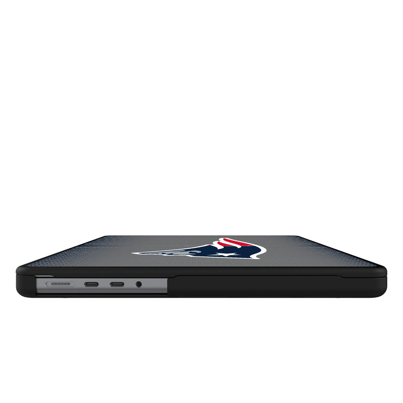 New England Patriots Linen MacBook Laptop Case Side.Jpg