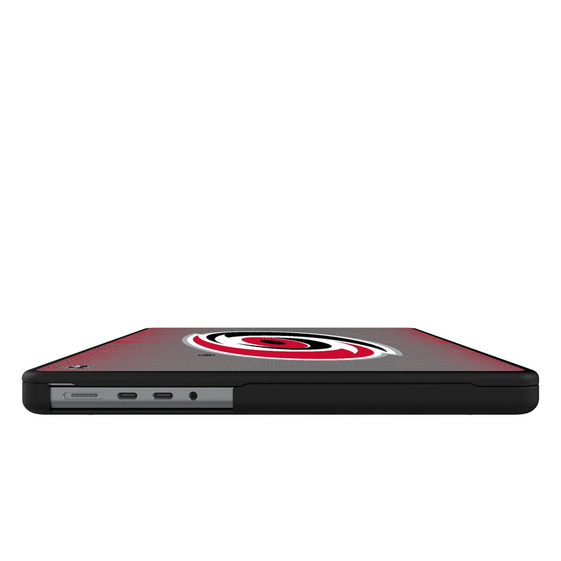 Carolina Hurricanes Linen MacBook Laptop Case Side.Jpg