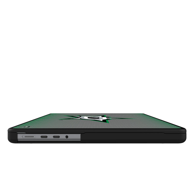 Dallas Stars Linen MacBook Laptop Case Side.Jpg