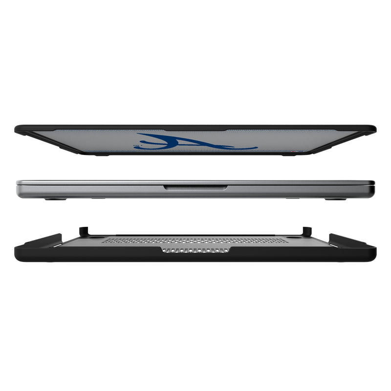 Atlanta Braves Linen MacBook Laptop Case Split.Jpg