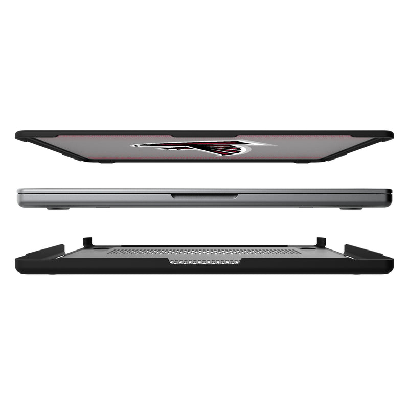 Atlanta Falcons Linen MacBook Laptop Case Split.Jpg