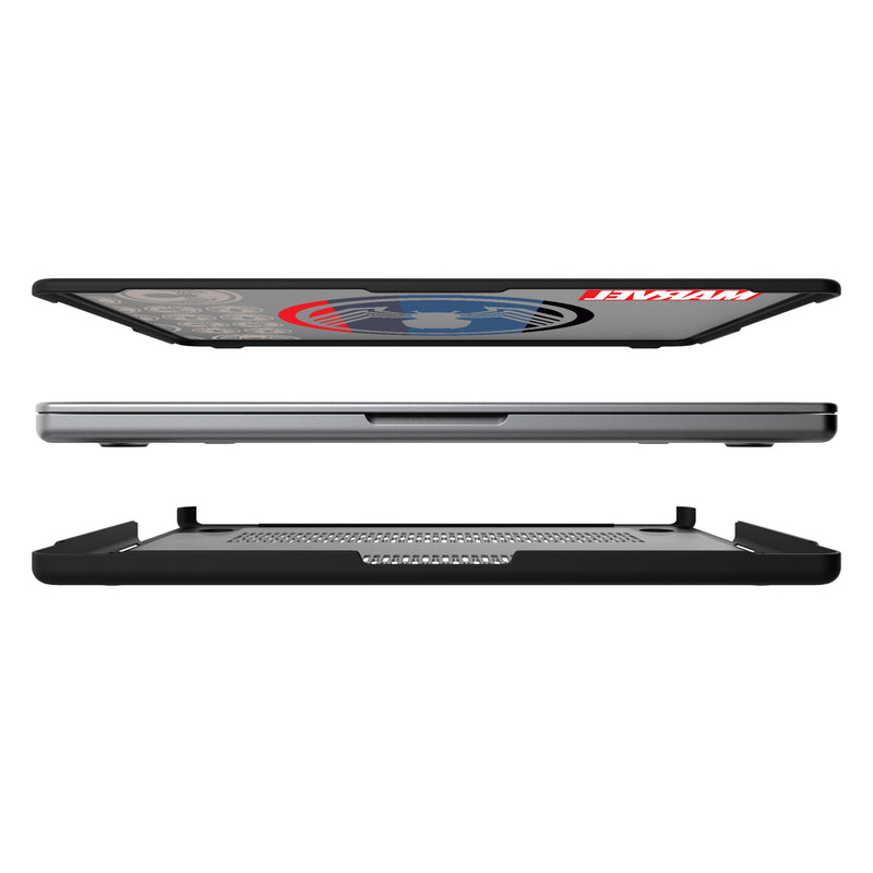 Marvel Venom Sigil MacBook Laptop Case Split.Jpg