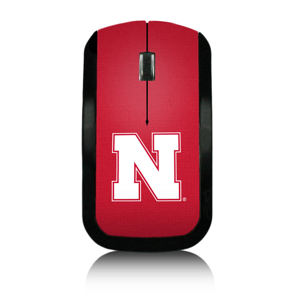 University of Nebraska Huskers Block N Solid Wireless Mouse