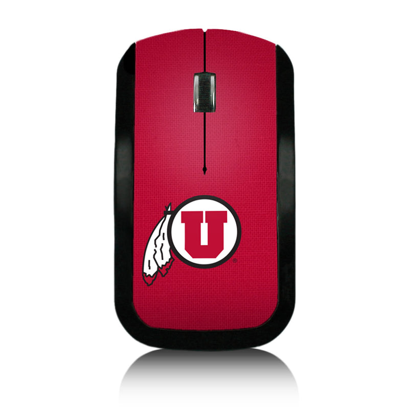 University of Utah Utes Solid Wireless Mouse