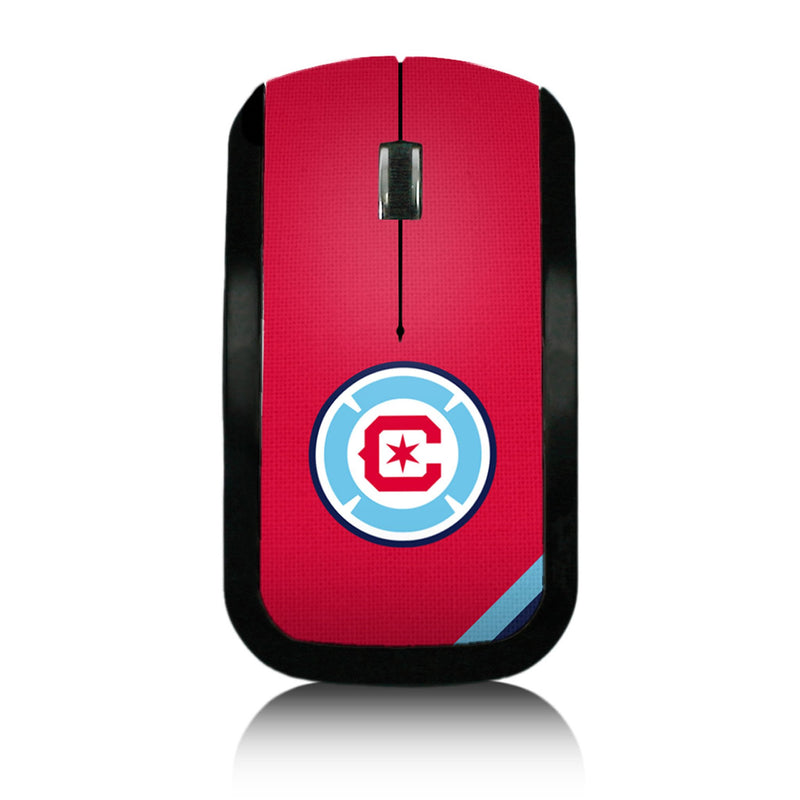 Chicago Fire  Diagonal Stripe Wireless Mouse