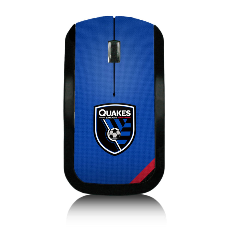 San Jose Earthquakes   Diagonal Stripe Wireless Mouse