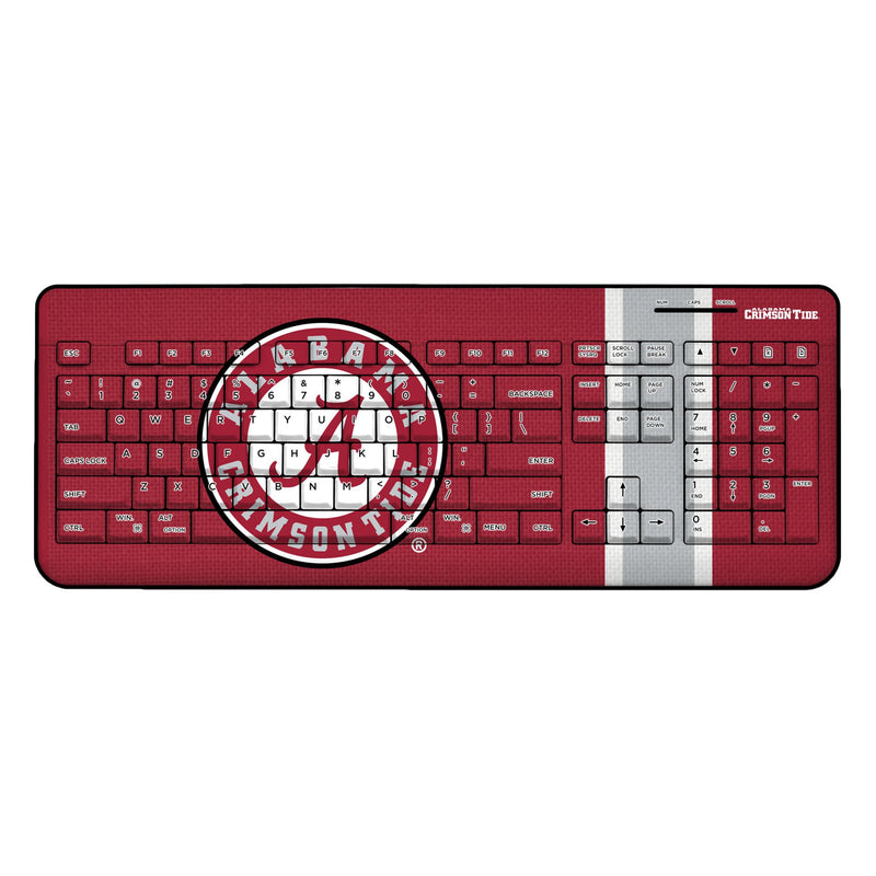 University of Alabama Crimson Tide Stripe Wireless USB Keyboard