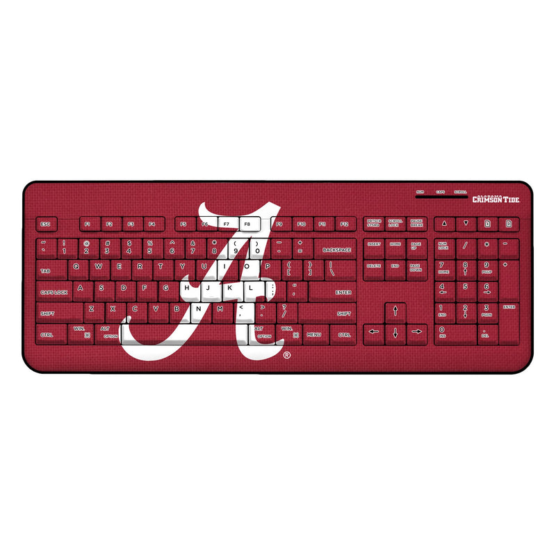 University of Alabama Crimson Tide Script A Solid Wireless USB Keyboard