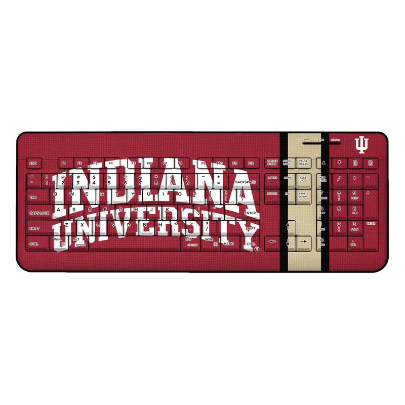 Indiana University Hoosiers Stripe Wireless USB Keyboard