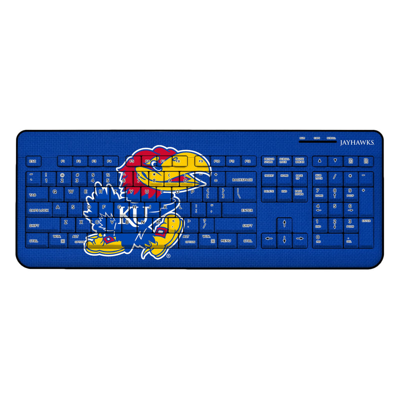 University of Kansas Jayhawks Solid Wireless USB Keyboard