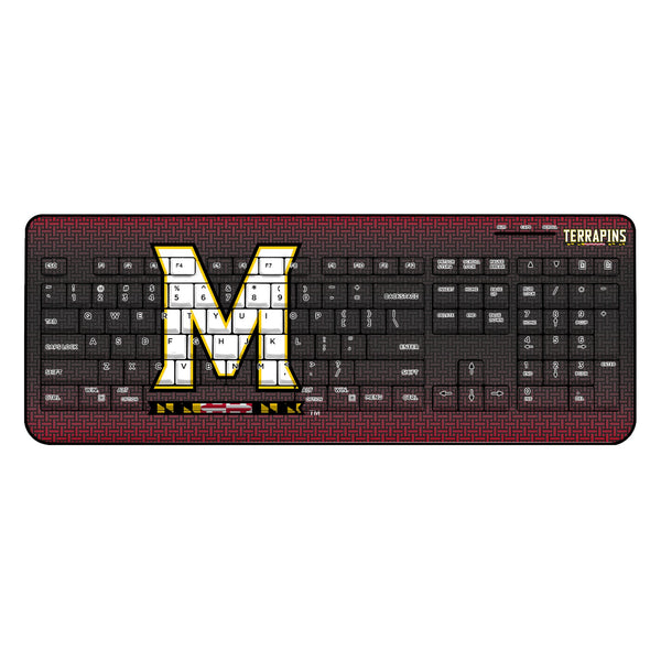 University of Maryland Terrapins Linen Wireless USB Keyboard