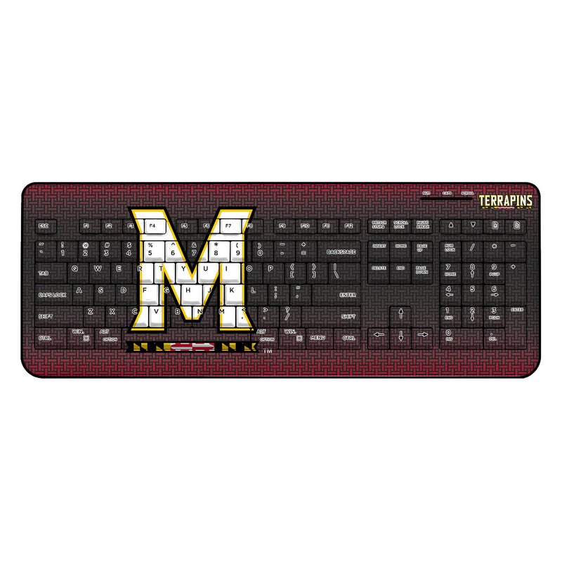 University of Maryland Terrapins Linen Wireless USB Keyboard