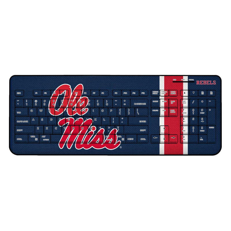 University of Mississippi Rebels Stripe Wireless USB Keyboard