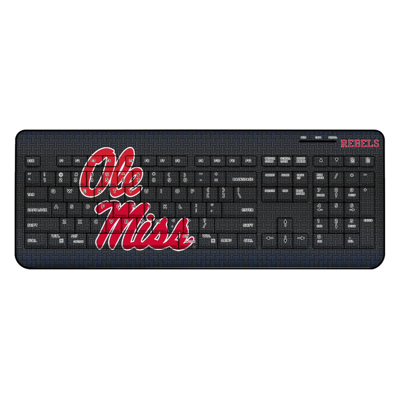 University of Mississippi Rebels Linen Wireless USB Keyboard