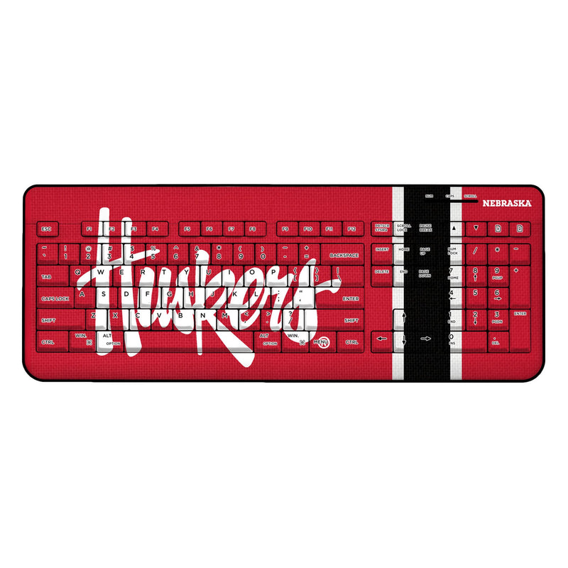 University of Nebraska Huskers Stripe Wireless USB Keyboard