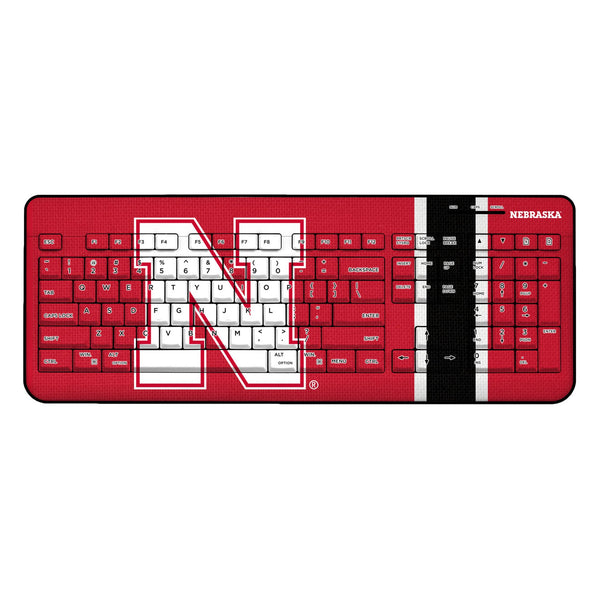 University of Nebraska Huskers Block N Stripe Wireless USB Keyboard