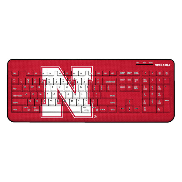 University of Nebraska Huskers Block N Solid Wireless USB Keyboard