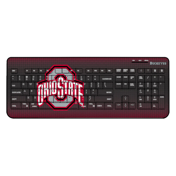 Ohio State University Buckeyes Linen Wireless USB Keyboard