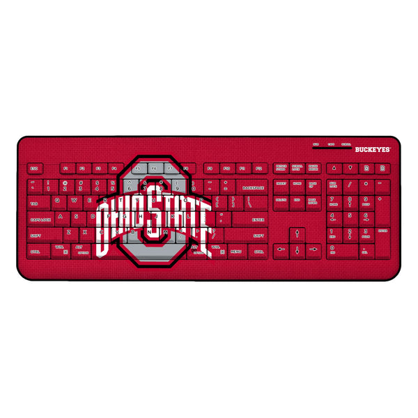 Ohio State University Buckeyes Solid Wireless USB Keyboard