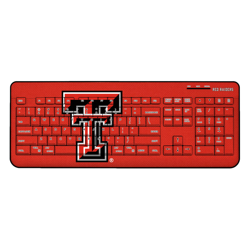 Texas Tech Red Raiders Solid Wireless USB Keyboard