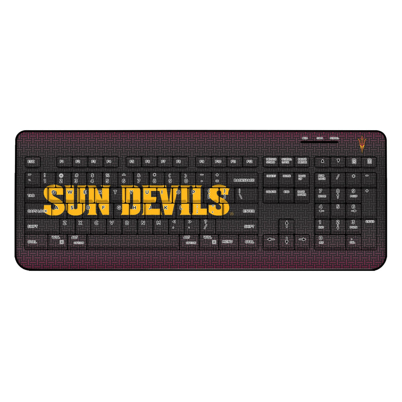 Arizona State University Sun Devils Linen Wireless USB Keyboard